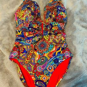 Beautiful colorful one piece swimsuit, 12